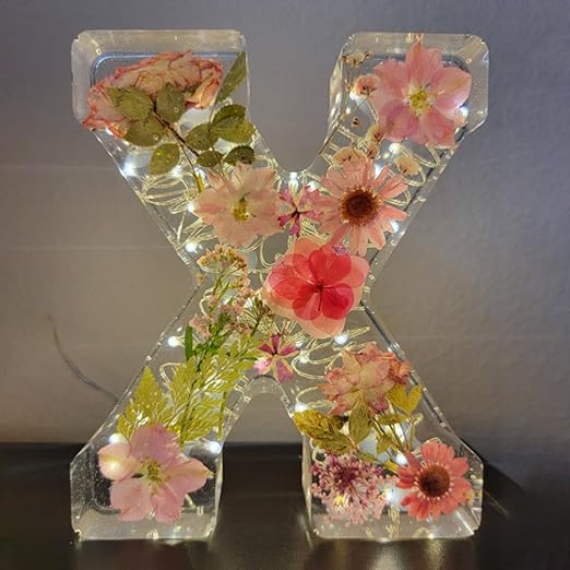 🌸Handmade Floral Resin Night Light